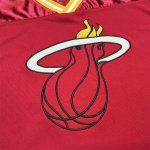 Maillot de Basket Miami Heat Brodé Big logo manche courte Rouge